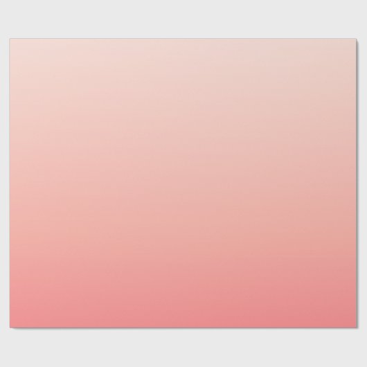 Bleke roze en perzikgradiënt cadeaupapier (Vlak)