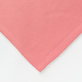 Bleke roze en perzikgradiënt fleece deken (Hoek)