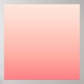 Bleke roze en perzikgradiënt poster (Voorkant)