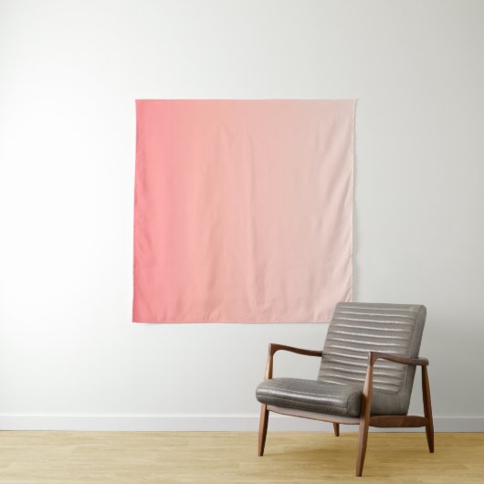 Bleke roze en perzikgradiënt wandkleed (In Situ (horizontaal))