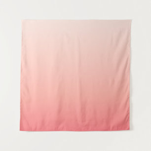 Bleke roze en perzikgradiënt wandkleed