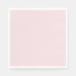 Bleke roze en witte mini polka dot servet