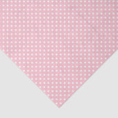 Bleke roze en witte Polka Dot Pattern Tissuepapier (Detail)