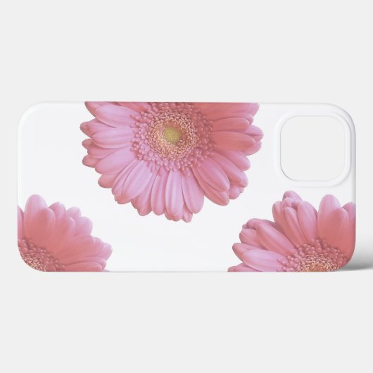 Bleke roze gerbera daisy Hoesje-Mate iPhone case (Achterkant (horizontaal))