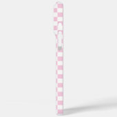Bleke Roze Geruite Handtekening Case-Mate iPhone Case (Achterkant / Links)