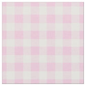 Bleke roze Gingham-cheque Stof (Close Up)