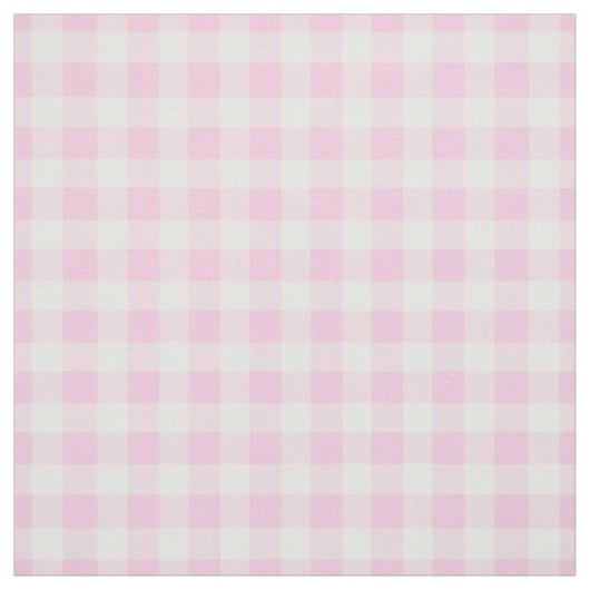 Bleke roze Gingham-cheque Stof (Swatch)