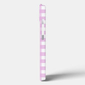 Bleke roze gingham Hoesje-Mate iPhone case (Achterkant / Links)