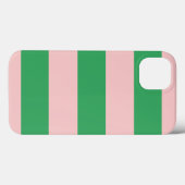 Bleke roze & groene strepen Case-Mate iPhone case (Achterkant (horizontaal))