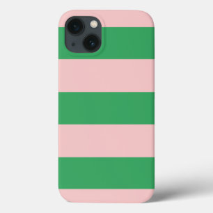 Bleke roze & groene strepen Case-Mate iPhone case