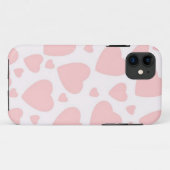 Bleke roze harten Case-Mate iPhone case (Achterkant (horizontaal))