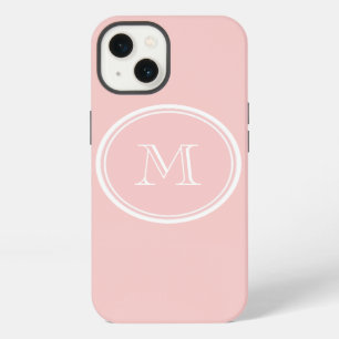 Bleke Roze High End Gekleurde Monogram iPhone 13 Hoesje