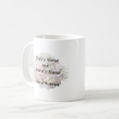 Bleke roze hydrangea met Baby adem Koffiemok (Voorkant links)