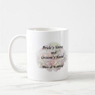 Bleke roze hydrangea met Baby adem Koffiemok