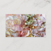 Bleke roze hydrangea met Baby adem Visitekaartje (Achterkant)