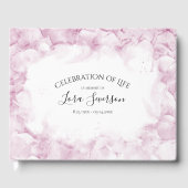 Bleke roze hydrangeas Viering van het levensdenkte Gastenboek (Voorkant)