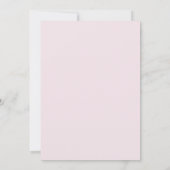 Bleke Roze Maagdenpalm Bloemblad Bruiloft Kaart (Achterkant)