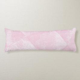 Bleke roze minimale geometrische inkttextuur lichaamskussen
