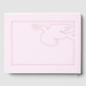 Bleke Roze Modern Dove Baby Celebration Gastboek Gastenboek (Achterkant)