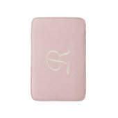 Bleke Roze Monogrammed Plush Badmat (Voorkant Verticaal)