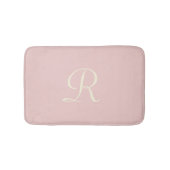 Bleke Roze Monogrammed Plush Badmat (Voorkant)