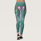 Bleke roze, niet-geweven beemdonderbloemen gestile leggings (Achterkant)