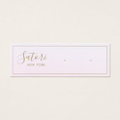 Bleke roze ombre Script Stud die Vertoning verdien Mini Visitekaartjes (Voorkant)
