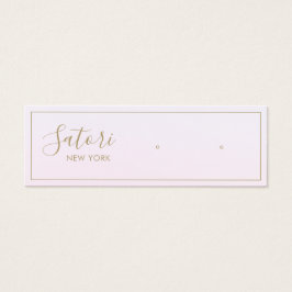 Bleke roze ombre Script Stud die Vertoning verdien Mini Visitekaartjes