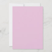 Bleke roze onscherpe tekst voor huisfeest afstuder kaart (Achterkant)