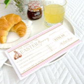 Bleke Roze Paascheque Cadeaubon Kaart