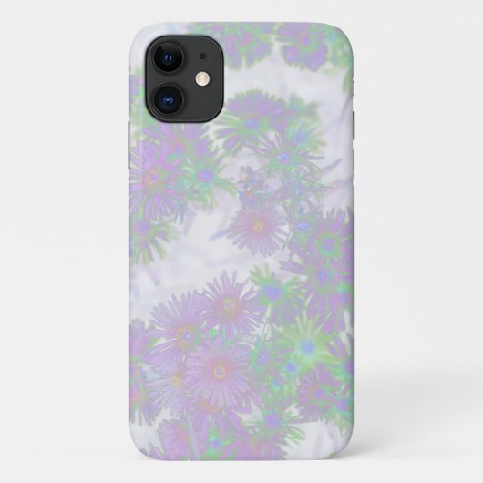 Bleke roze pasta Wilde Bloemen iPhone 11 Hoesje (Achterkant)