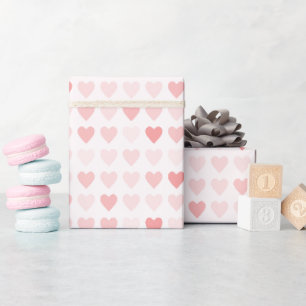 Bleke Roze Pastelkleurige Candy Love Hearts Cadeaupapier