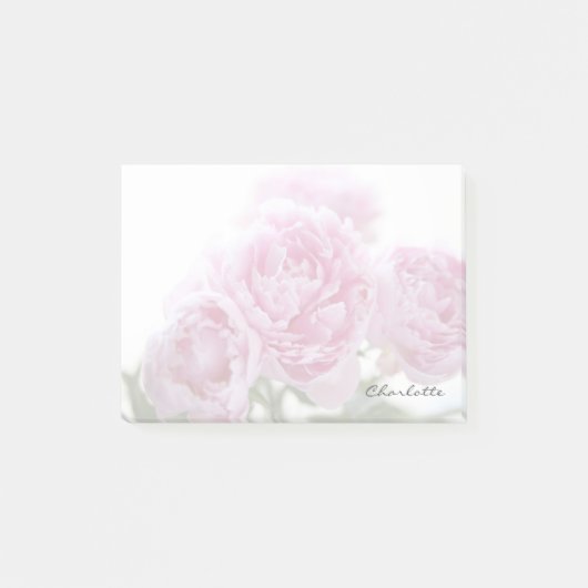 Bleke roze pinda's vervagen post-it® notes (Voorkant)