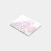 Bleke roze pinda's vervagen post-it® notes (Schuin)