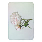 Bleke Roze Pioen en Knop Badmat (Voorkant Verticaal)