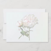 Bleke Roze Pioen en Knop Kaart (Achterkant)