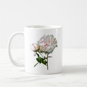 Bleke Roze Pioen en Knop Koffiemok