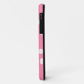 Bleke roze pols met roze stippen Case-Mate iPhone case (Achterkant/links)