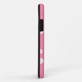 Bleke roze pols met roze stippen Case-Mate iPhone case (Achterkant/rechts)