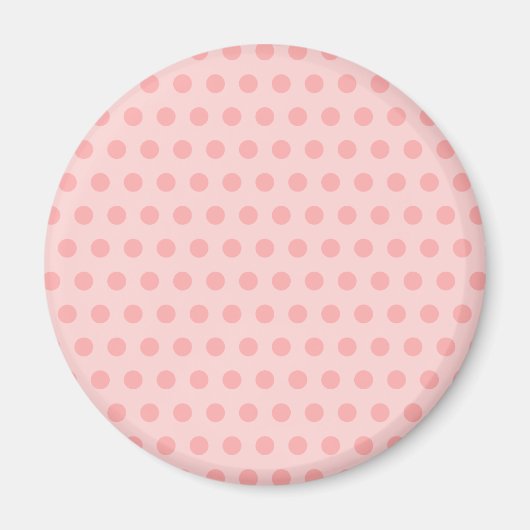 Bleke roze pooldots magneet (Voorkant)