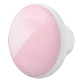 Bleke roze ronde keramische knop met ronde schaduw (Rechts)