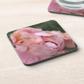 Bleke Roze Roos Bier Onderzetter (Linkerzijde)