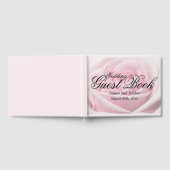 Bleke Roze Roos Gepersonaliseerde Zomerbruiloft Gastenboek (Volledig)