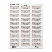 Bleke Roze Roos Verzendlabel Etiket (Full Sheet)
