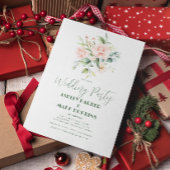 Bleke roze Roses Bouquet Wedding Party Invite Kaart