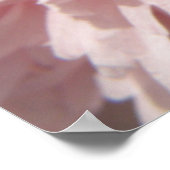 Bleke roze roze afdrukken Poster (Hoek)