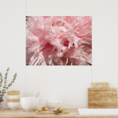 Bleke roze roze afdrukken Poster (Keuken)