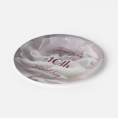 Bleke roze roze Borden, 40e verjaardag Papieren Bordje (Gekanteld)