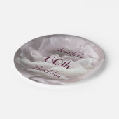 Bleke roze roze Borden, 60e verjaardag Papieren Bordje (Gekanteld)