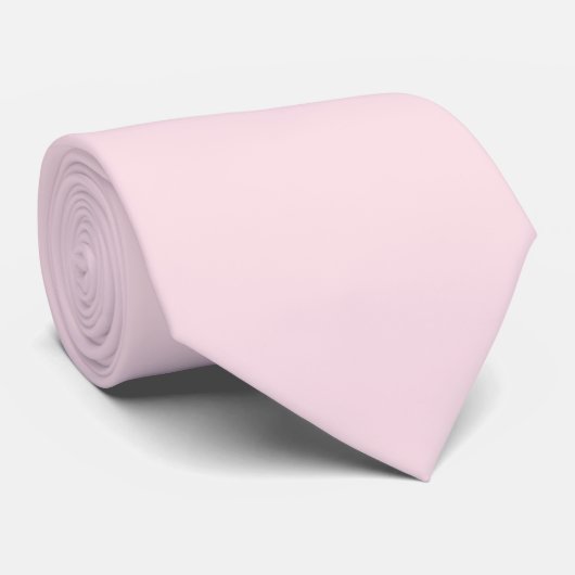 Bleke Roze Roze Effen Kleur Stropdas (Opgerold)